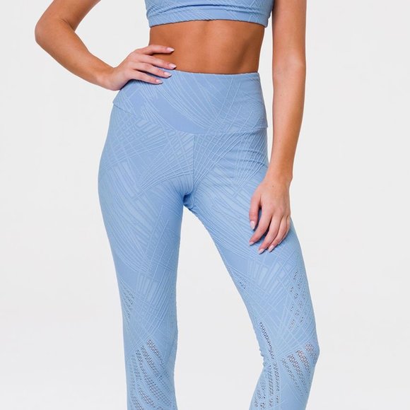 NWT ONZIe Blue  Selenite Midi Legging - Picture 2 of 14